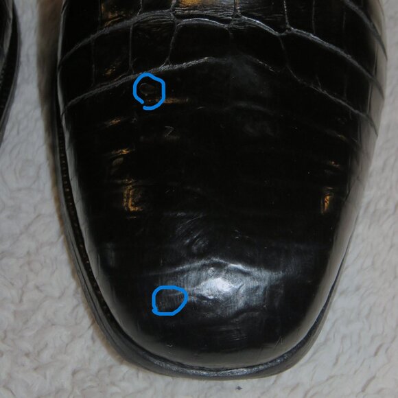 Ralph Lauren Purple Label Edward Green Black Crocodile Leather Derby 9.5/10 main image 10